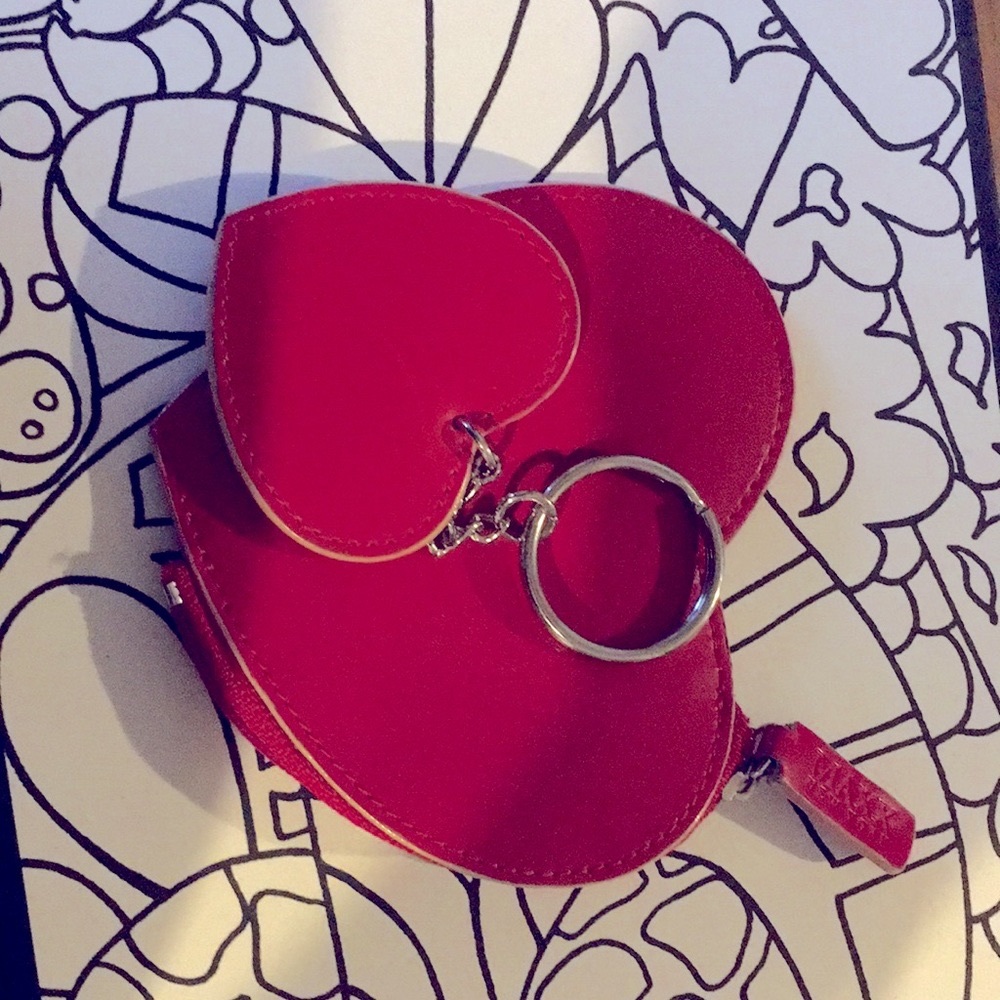 MAXX New York -  leather coin purse/key ring Perfect for Valentine's Day